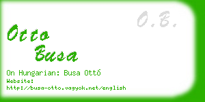 otto busa business card